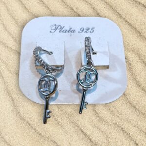 Aros Plata Italianos con Llaves