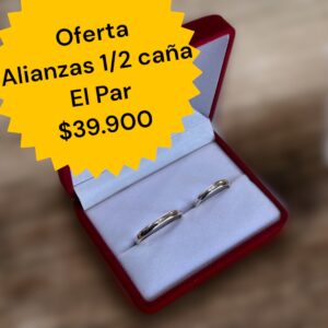 Alianzas Plata 1/2 caña 3 mm