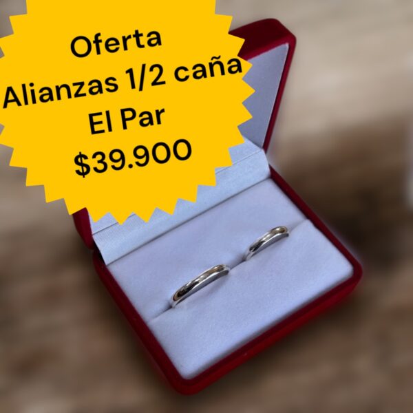 Alianzas Plata 1/2 caña 3 mm